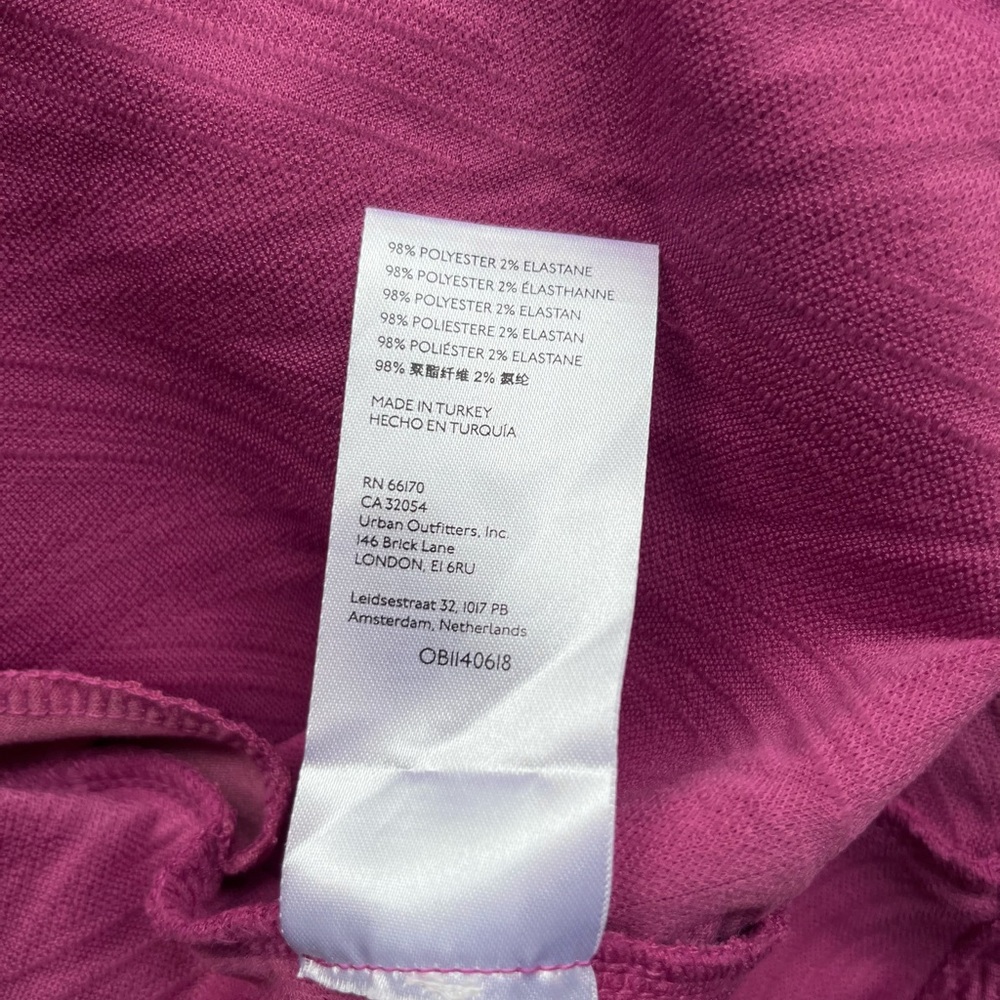 Free People Fuchsia Puff-sleeve Mini Dress XS | “Plum Lily” - Picture 8 of 8